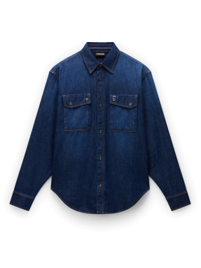 ΑΝΔΡΙΚΟ ΠΟΥΚΑΜΙΣΟ DENIM O-KIENE LS | Μπλε Σκούρο S