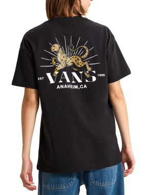 ΓΥΝΑΙΚΕΙΟ T-SHIRT LEOPARD PALM | Μαύρο S