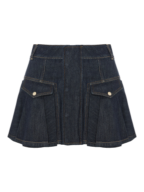 ΜΙΝΙ DENIM ΦΟΥΣΤΑ | Μπλε Σκούρο 28