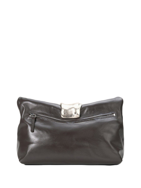 ΓΥΝΑΙΚΕΙΟ ΔΕΡΜΑΤΙΝΟ CLUTCH CUFF | Καφέ ESPR
