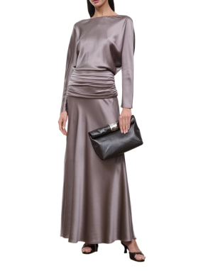ΓΥΝΑΙΚΕΙΟ ΔΕΡΜΑΤΙΝΟ CLUTCH CUFF | Καφέ ESPR