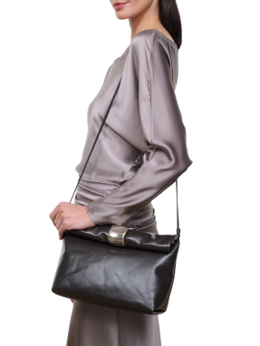 ΓΥΝΑΙΚΕΙΟ ΔΕΡΜΑΤΙΝΟ CLUTCH CUFF | Καφέ ESPR