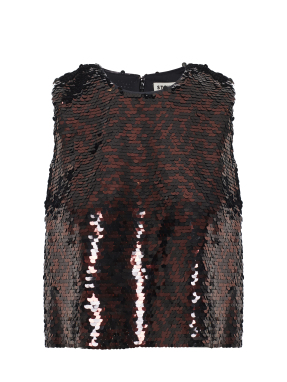 ΓΥΝΑΙΚΕΙΟ ΤΟΠ SERAPHINA | Καφέ Σκούρο M