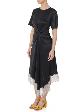 ΜΙΝΤΙ ΦΟΡΕΜΑ SONOMA SILK DRESS | Μαύρο M