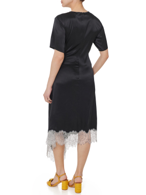 ΜΙΝΤΙ ΦΟΡΕΜΑ SONOMA SILK DRESS | Μαύρο M