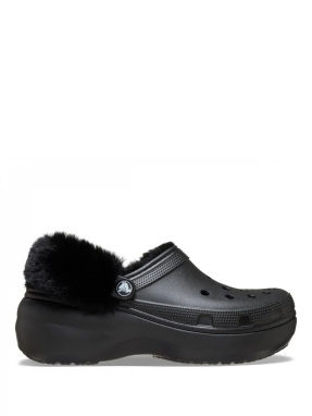 ΓΥΝΑΙΚΕΙΑ CLASSIC PLATFORM FUZZ LINED CLOGS | Μαύρο 37/38