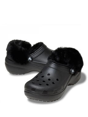 ΓΥΝΑΙΚΕΙΑ CLASSIC PLATFORM FUZZ LINED CLOGS | Μαύρο 37/38