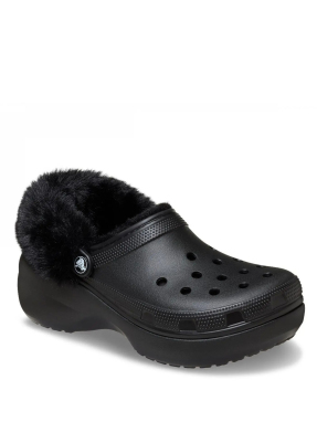 ΓΥΝΑΙΚΕΙΑ CLASSIC PLATFORM FUZZ LINED CLOGS | Μαύρο 37/38