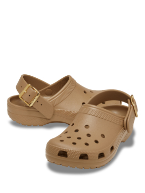 ΓΥΝΑΙΚΕΙΑ CLASSIC METALLIC BUCKLE CLOG | Καφέ 41/42