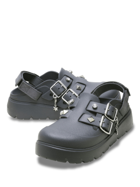 ΓΥΝΑΙΚΕΙΑ LOAFERETTE STAR STUDDED CLOGS | Γκρι Σκούρο 39/40