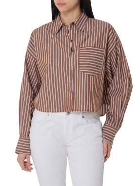 ΓΥΝΑΙΚΕΙΟ ΠΟΥΚΑΜΙΣΟ MARIN CROPPED | Ριγέ  XS