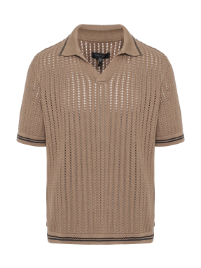 ΑΝΔΡΙΚΗ POLO ΜΠΛΟΥΖΑ | Μπεζ XXL