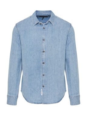 ΑΝΔΡΙΚΟ DENIM ΠΟΥΚΑΜΙΣΟ | Γαλάζιο XL