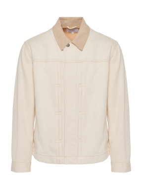 ΑΝΔΡΙΚΟ DENIM JACKET | Εκρού S