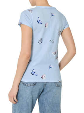 ΓΥΝΑΙΚΕΙΟ T-SHIRT | Γαλάζιο S