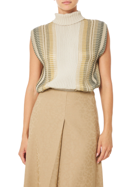 ΓΥΝΑΙΚΕΙΟ ΑΜΑΝΙΚΟ ΠΟΥΛΟΒΕΡ NIOBE | Μπεζ EU 38