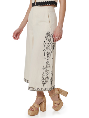 ΓΥΝΑΙΚΕΙΟ CROPPED ΠΑΝΤΕΛΟΝΙ | Εκρού EU 42