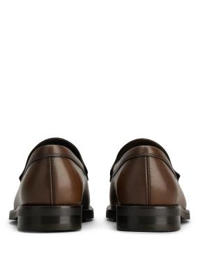 ΑΝΔΡΙΚΑ ΔΕΡΜΑΤΙΝΑ LOAFERS | Καφέ 43