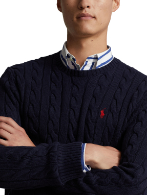 ΑΝΔΡΙΚΟ ΠΟΥΛΟΒΕΡ ΜΕ ΛΟΓΟΤΥΠΟ | Μπλε Σκούρο XL