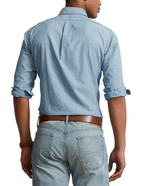 ΑΝΔΡΙΚΟ DENIM ΠΟΥΚΑΜΙΣΟ | Μπλε M