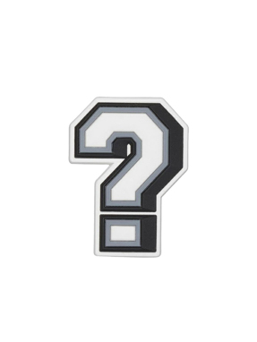 JIBBITZ™ CHARMS QUESTION MARK | Ασπρόμαυρο UNIQUE ONE SIZE