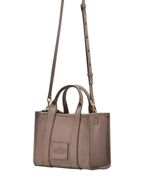 ΔΕΡΜΑΤΙΝΗ ΤΣΑΝΤΑ ΧΕΙΡΟΣ THE MINI TOTE | Nude