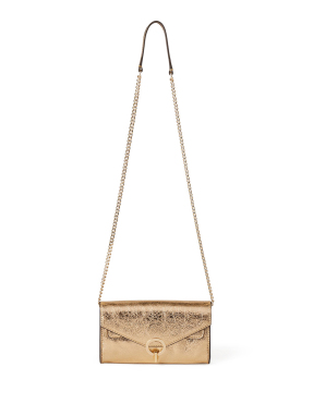 ΓΥΝΑΙΚΕΙΟ CLUTCH ΜΕ ΑΛΥΣΙΔΑ | Χρυσό