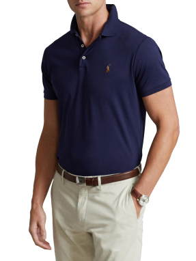 ΑΝΔΡΙΚΗ POLO ΜΠΛΟΥΖΑ ΜΕ ΛΟΓΟΤΥΠΟ | Μπλε M