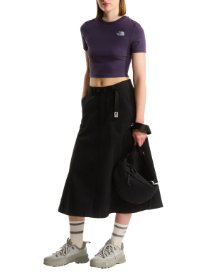 ΓΥΝΑΙΚΕΙΟ CROP T-SHIRT | Μωβ S