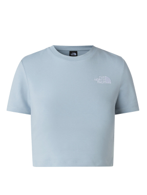 ΓΥΝΑΙΚΕΙΟ CROP T-SHIRT | Γαλάζιο S