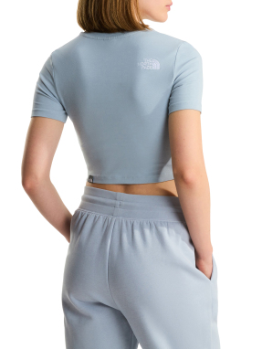 ΓΥΝΑΙΚΕΙΟ CROP T-SHIRT | Γαλάζιο S