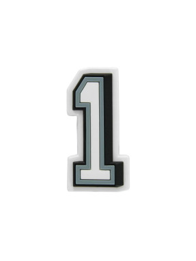 JIBBITZ™ CHARMS B&W NUMBER 1 | Ασπρόμαυρο UNIQUE ONE SIZE