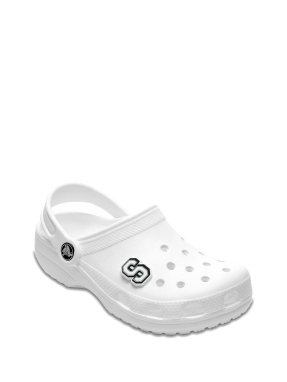 JIBBITZ™ CHARMS LETTER S | Ασπρόμαυρο UNIQUE ONE SIZE
