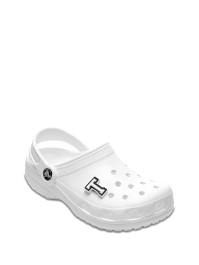 JIBBITZ™ CHARMS LETTER T | Ασπρόμαυρο UNIQUE ONE SIZE