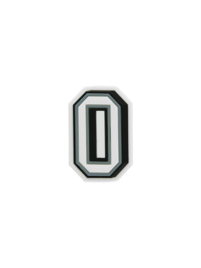 JIBBITZ™ CHARMS B&W NUMBER 0 | Ασπρόμαυρο UNIQUE ONE SIZE