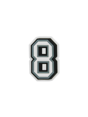 JIBBITZ™ CHARMS B&W NUMBER 8 | Ασπρόμαυρο UNIQUE ONE SIZE