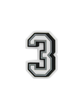 JIBBITZ™ CHARMS B&W NUMBER 3 | Ασπρόμαυρο UNIQUE ONE SIZE