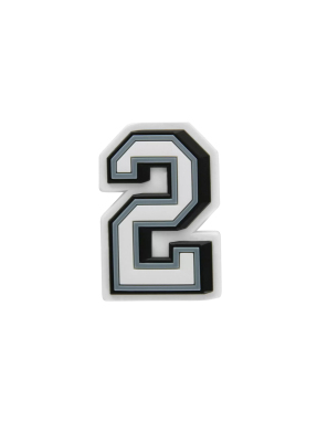 JIBBITZ™ CHARMS B&W NUMBER 2 | Ασπρόμαυρο UNIQUE ONE SIZE