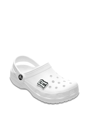 JIBBITZ™ CHARMS LETTER R | Ασπρόμαυρο UNIQUE ONE SIZE
