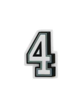 JIBBITZ™ CHARMS B&W NUMBER 4 | Ασπρόμαυρο UNIQUE ONE SIZE