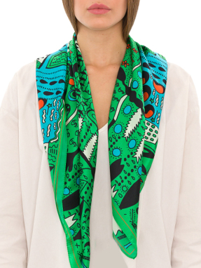 ΜΕΤΑΞΩΤΟ ΜΑΝΤΙΛΙ JOURNEYS | Πράσινο ONE SIZE