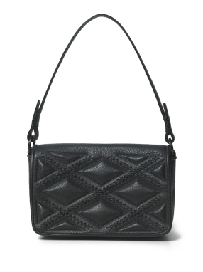 ΓΥΝΑΙΚΕΙΑ ΔΕΡΜΑΤΙΝΗ ΤΣΑΝΤΑ ΩΜΟΥ CROSS MINI BAGUETTE | Μαύρο