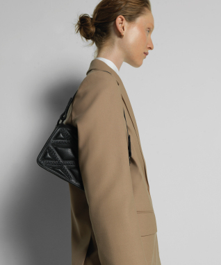 ΓΥΝΑΙΚΕΙΑ ΔΕΡΜΑΤΙΝΗ ΤΣΑΝΤΑ ΩΜΟΥ CROSS MINI BAGUETTE | Μαύρο