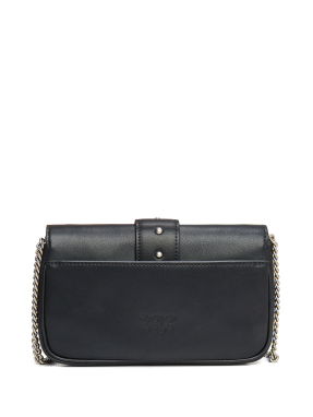 ΓΥΝΑΙΚΕΙΑ ΔΕΡΜΑΤΙΝΗ ΤΣΑΝΤΑ ΩΜΟΥ LOVE ICON POCKET | Μαύρο