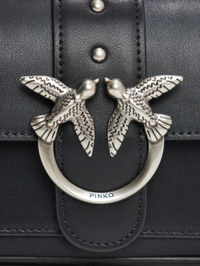 ΓΥΝΑΙΚΕΙΑ ΔΕΡΜΑΤΙΝΗ ΤΣΑΝΤΑ ΩΜΟΥ LOVE ICON POCKET | Μαύρο