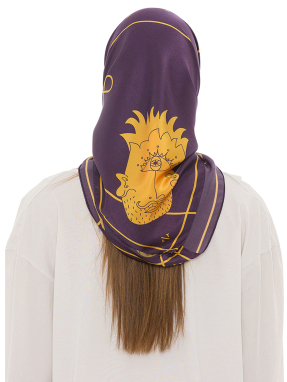 ΜΕΤΑΞΩΤΟ ΜΑΝΤΙΛΙ CYCLOPS | Μωβ Σκούρο ONE SIZE