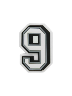 JIBBITZ™ CHARMS B&W NUMBER 9 | Ασπρόμαυρο UNIQUE ONE SIZE