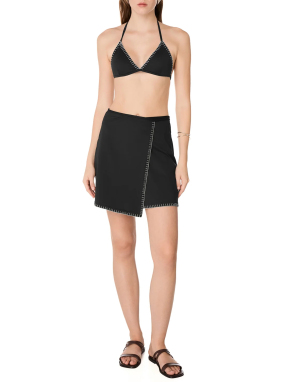 ΜΙΝΙ ΚΡΟΥΑΖΕ ΦΟΥΣΤΑ PETALS | Μαύρο S