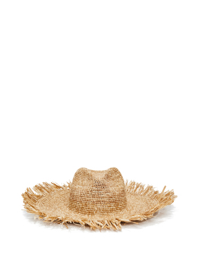 ΓΥΝΑΙΚΕΙΟ RAFFIA ΚΑΠΕΛΟ IBIZA | Μπεζ ONE SIZE