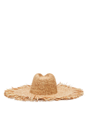 ΓΥΝΑΙΚΕΙΟ RAFFIA ΚΑΠΕΛΟ IBIZA | Μπεζ ONE SIZE